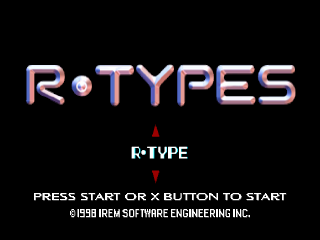 R-Types title screen for Playstation
